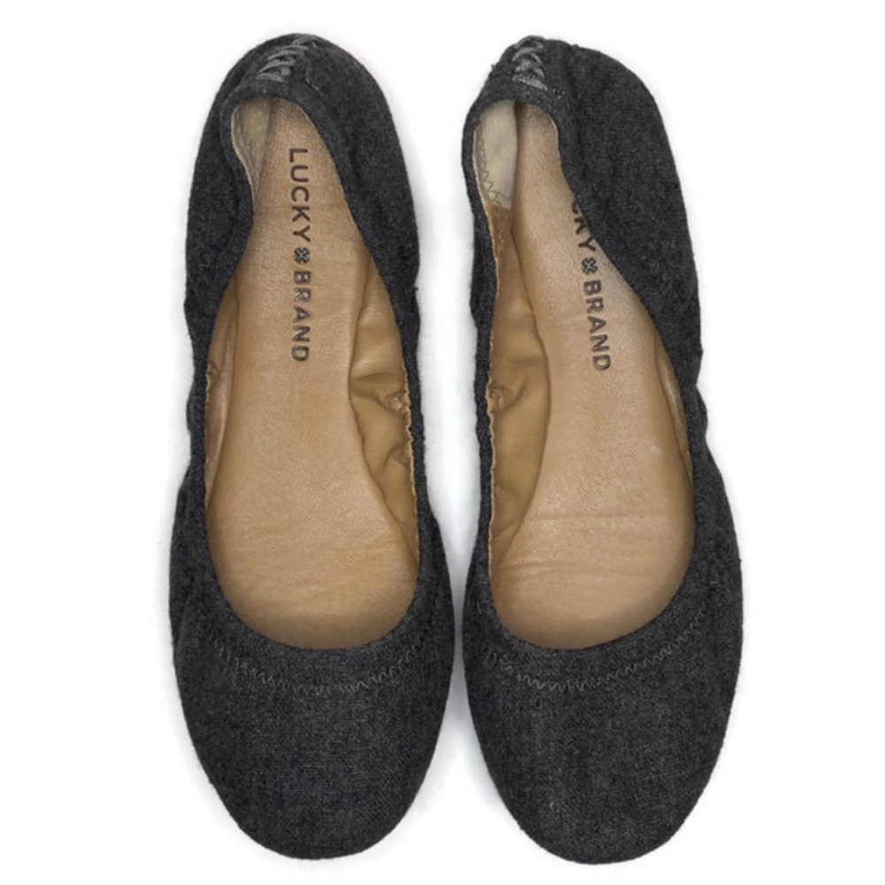 Lucky Brand Gray Flats - Emmie Ballet